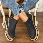 Womens Waterproof Leather Boots | Elegant Stylish Zippered Design for Autumn Winter 8
