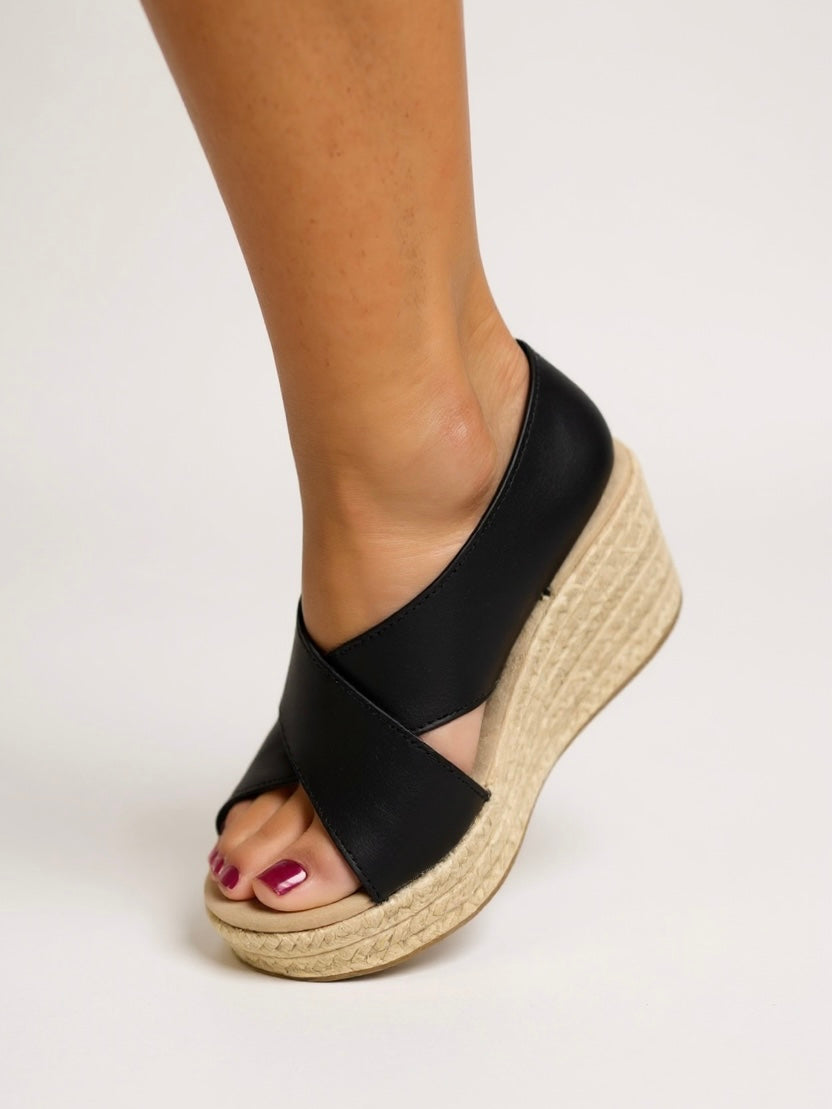 Womens Woven Espadrille Wedge Sandals | Comfortable Adjustable Summer Footwear 4