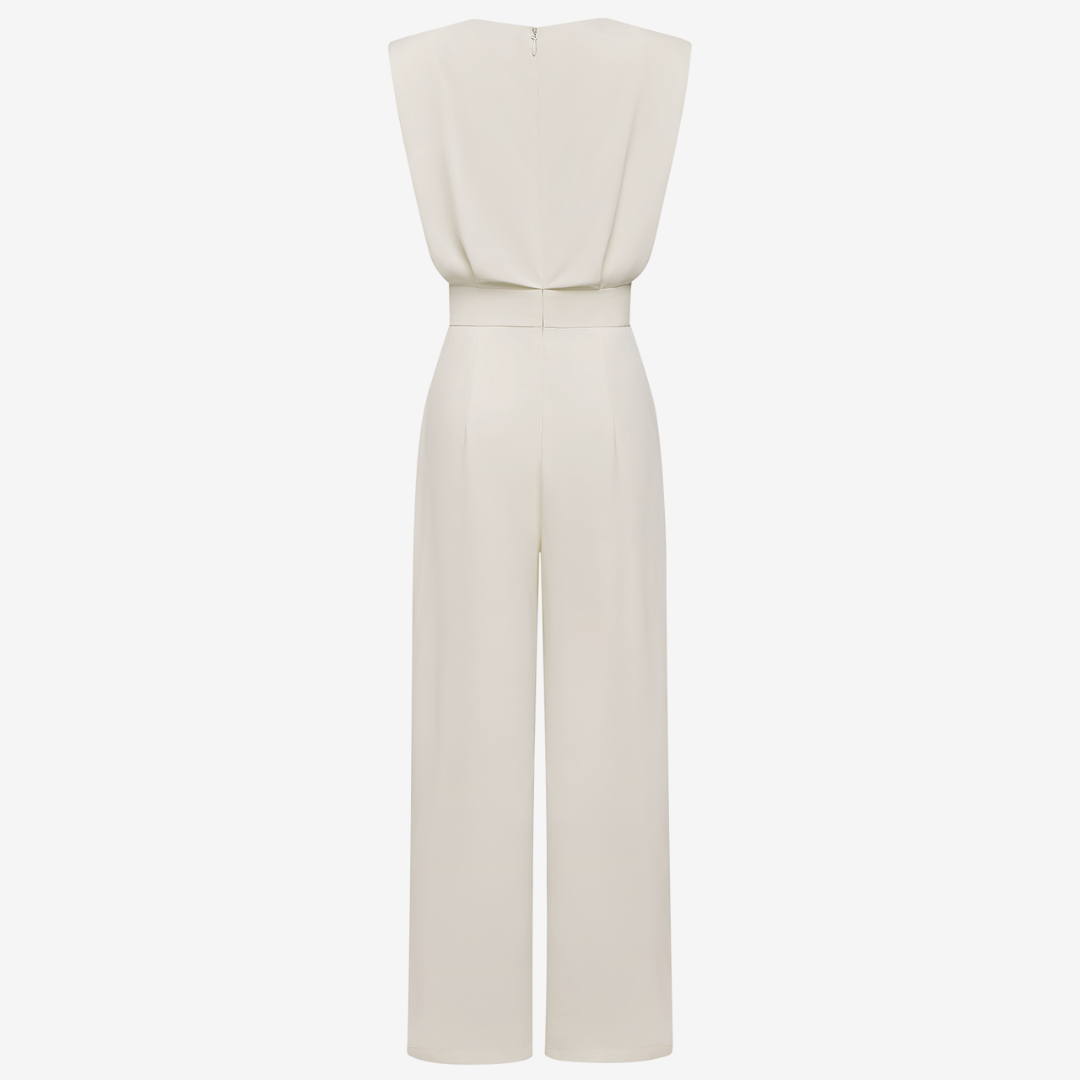Women's sleeveless jumpsuit with wide legs 3