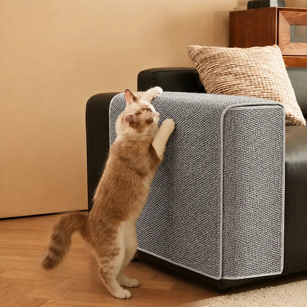 Protecteur d'accoudoir de canapé pour chat avec housse résistante aux griffures et ajustement réglable