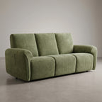 Copertura per Divano Reclinabile in Chenille con Cinghie Elastiche, Protezione a Copertura Totale