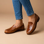 Clarimelle | Mocassins en cuir intemporels pour femmes avec semelle de soutien