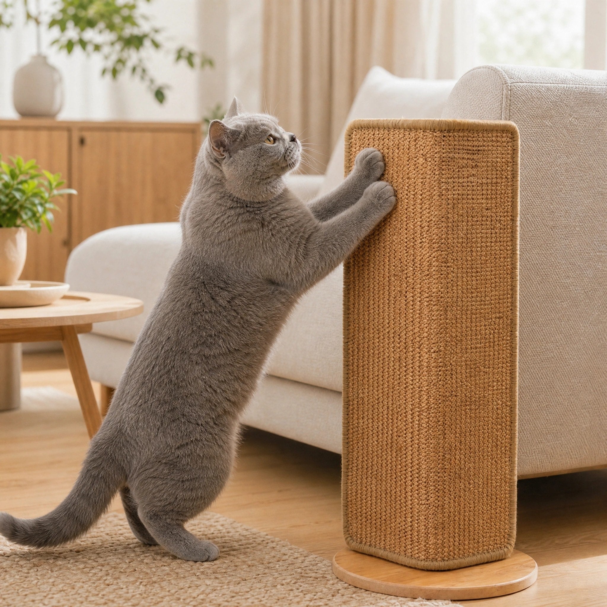 Corner Cat Scratcher Board with Adjustable Scratching Panel