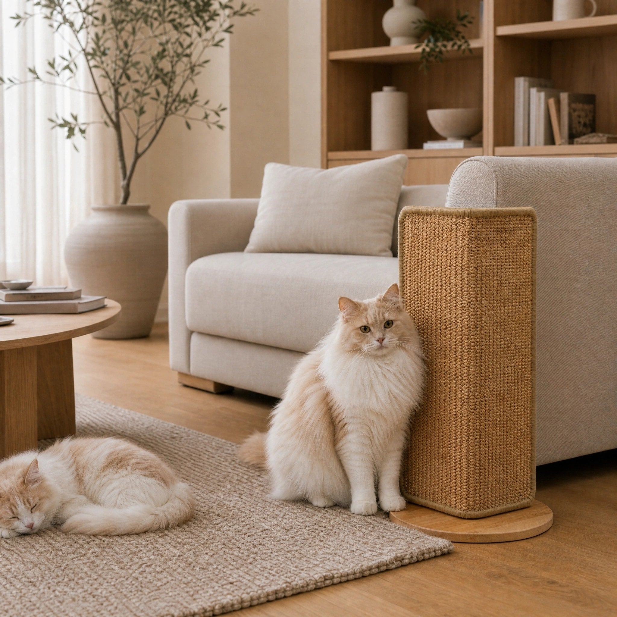Corner Cat Scratcher Board with Adjustable Scratching Panel