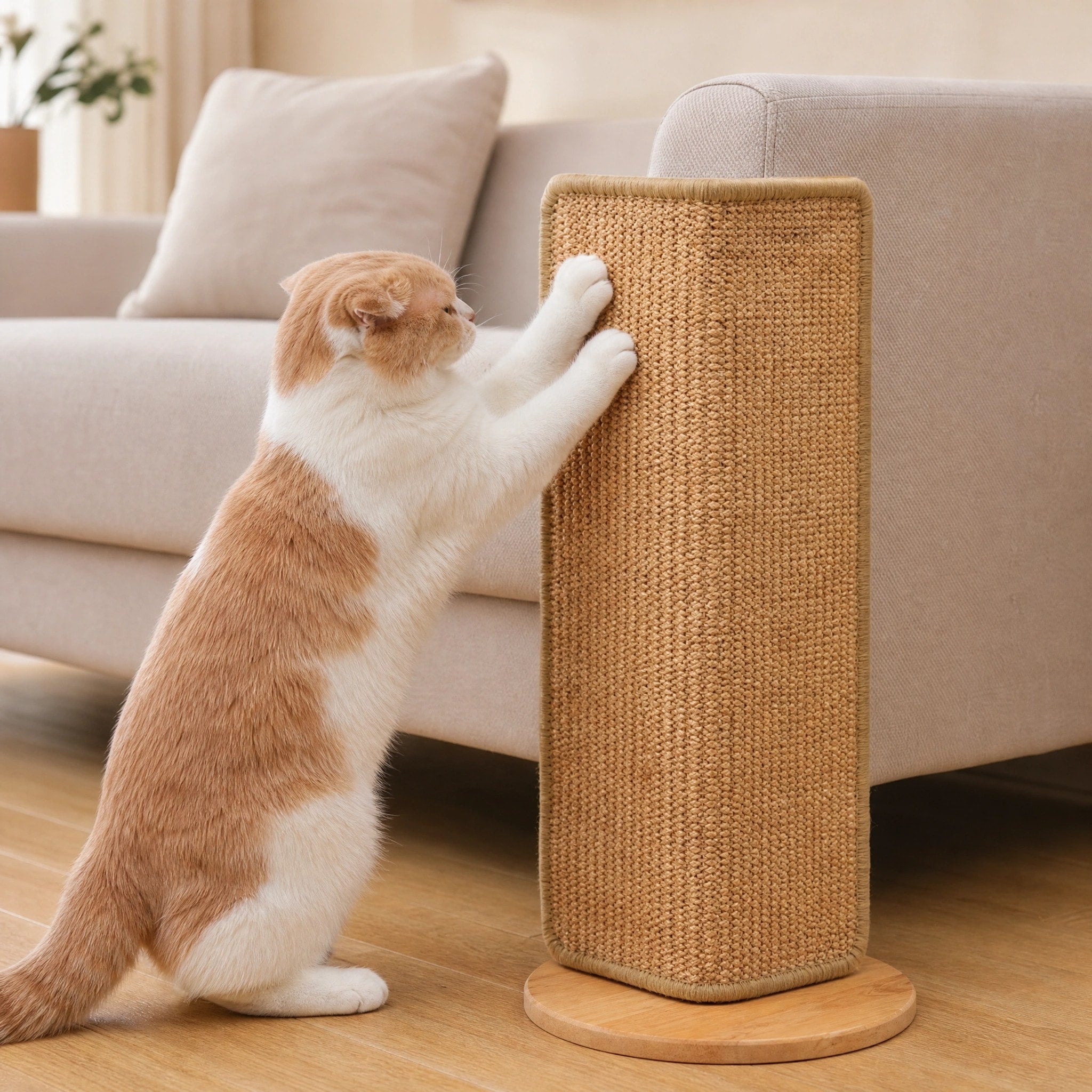 Corner Cat Scratcher Board with Adjustable Scratching Panel