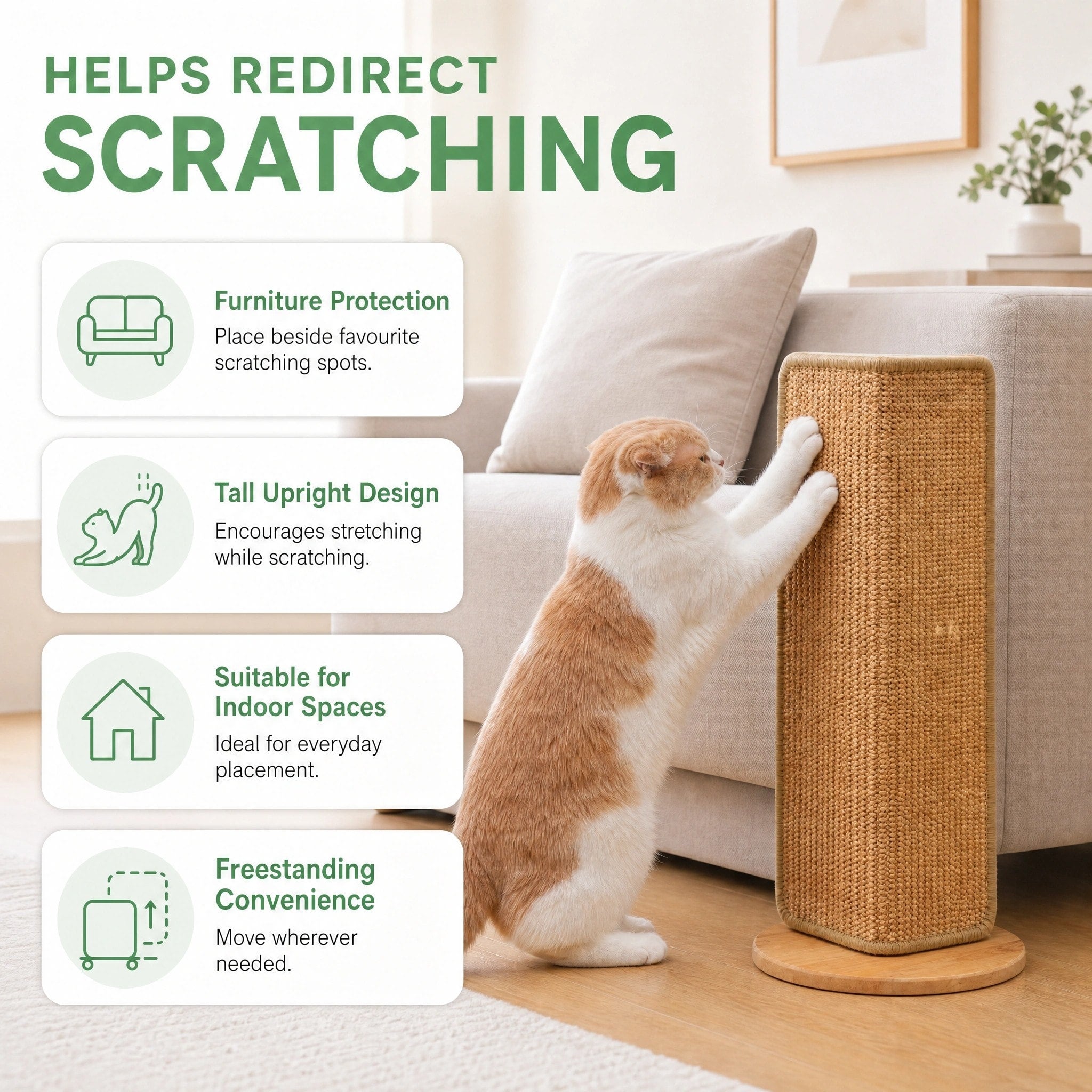 Corner Cat Scratcher Board with Adjustable Scratching Panel