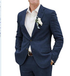 Men's Relaxed Linen Suit | Elegant Two-Piece Summer Wedding Attire