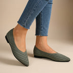 Elianthe | Mocassins en maille à enfiler pour femmes avec détail chaîne