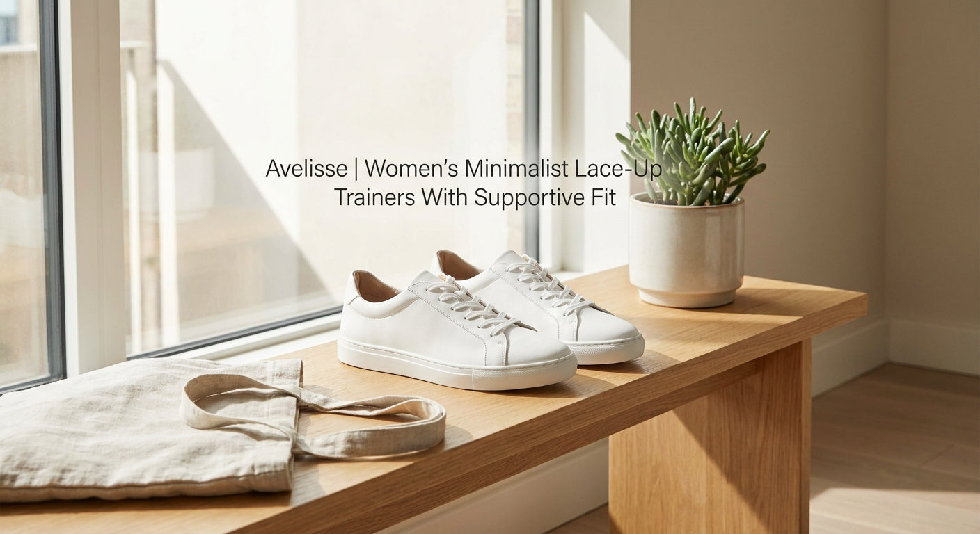 Avelisse | Women’s Minimalist Lace-Up Trainers With Supportive Fit