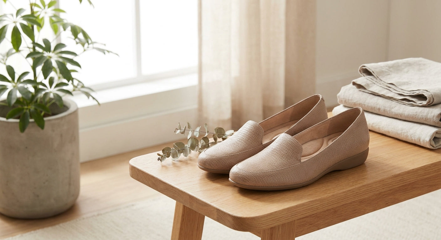Women's Soft Animal-Texture Orthopedic Loafers | Elegant Cushioned Slip-Ons for All-Day Comfort