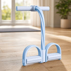 Full Body Resistance Band Trainer with Foam Handles and Foot Pedals
