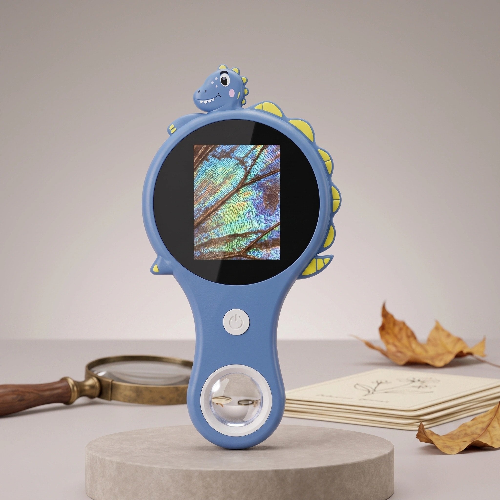 Kids Digital Video Microscope with 2 Inch Screen and 500x Zoom for Outdoor Learning