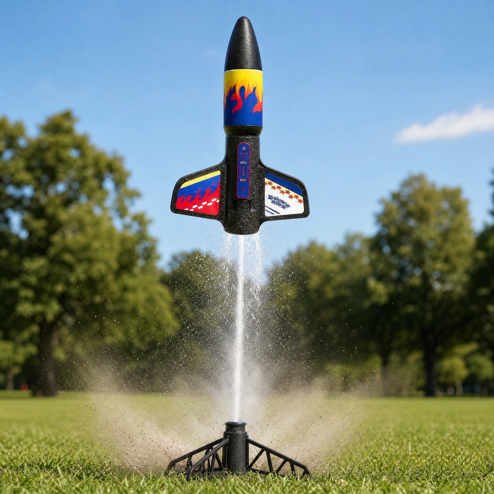 Kids Electric Rocket Launcher with Parachute and USB Rechargeable Design