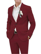 Men's Relaxed Linen Suit | Elegant Two-Piece Summer Wedding Attire