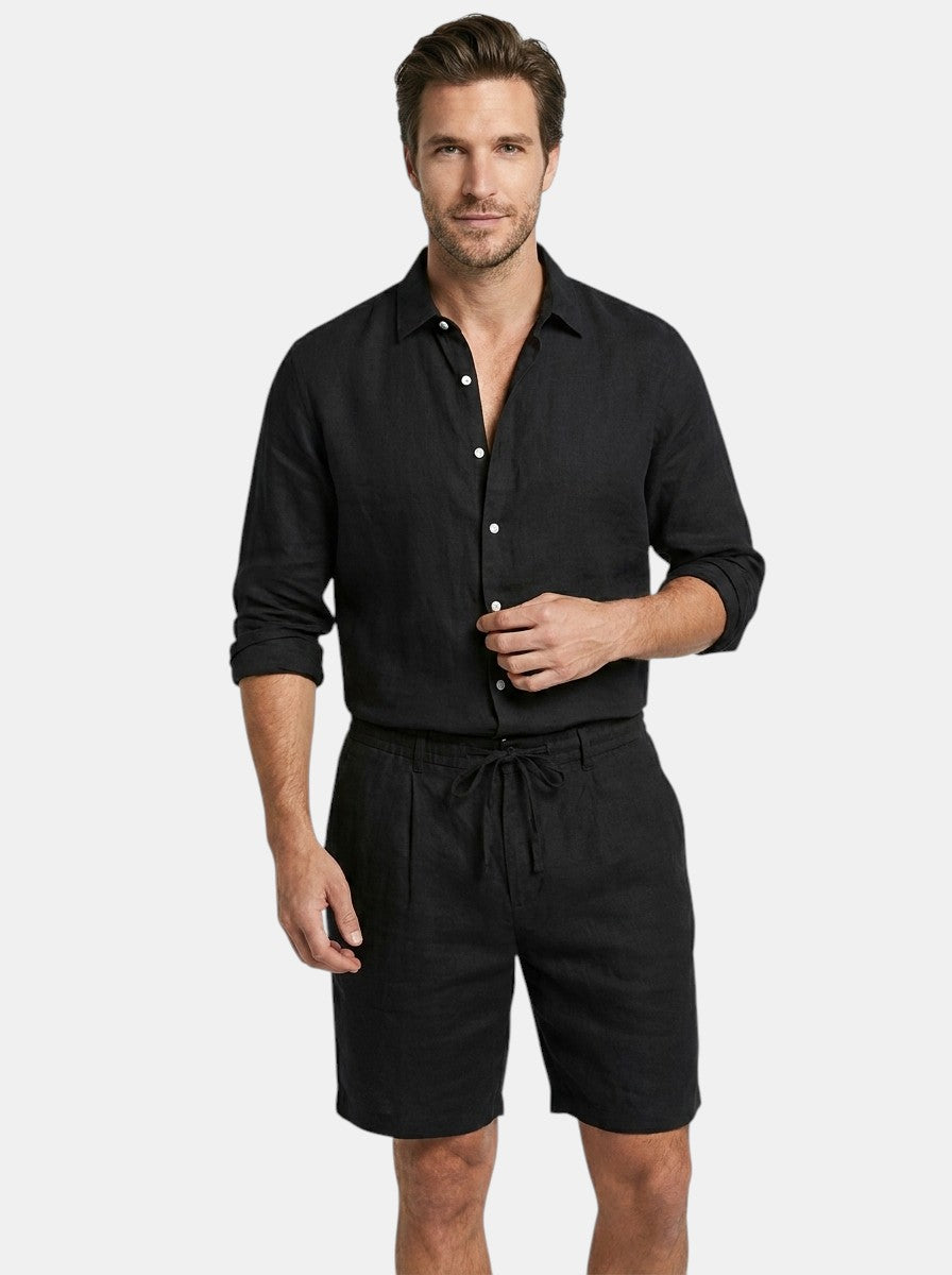 Mens Breathable Linen Two Piece Set | Relaxed Summer Beach Outfit 5