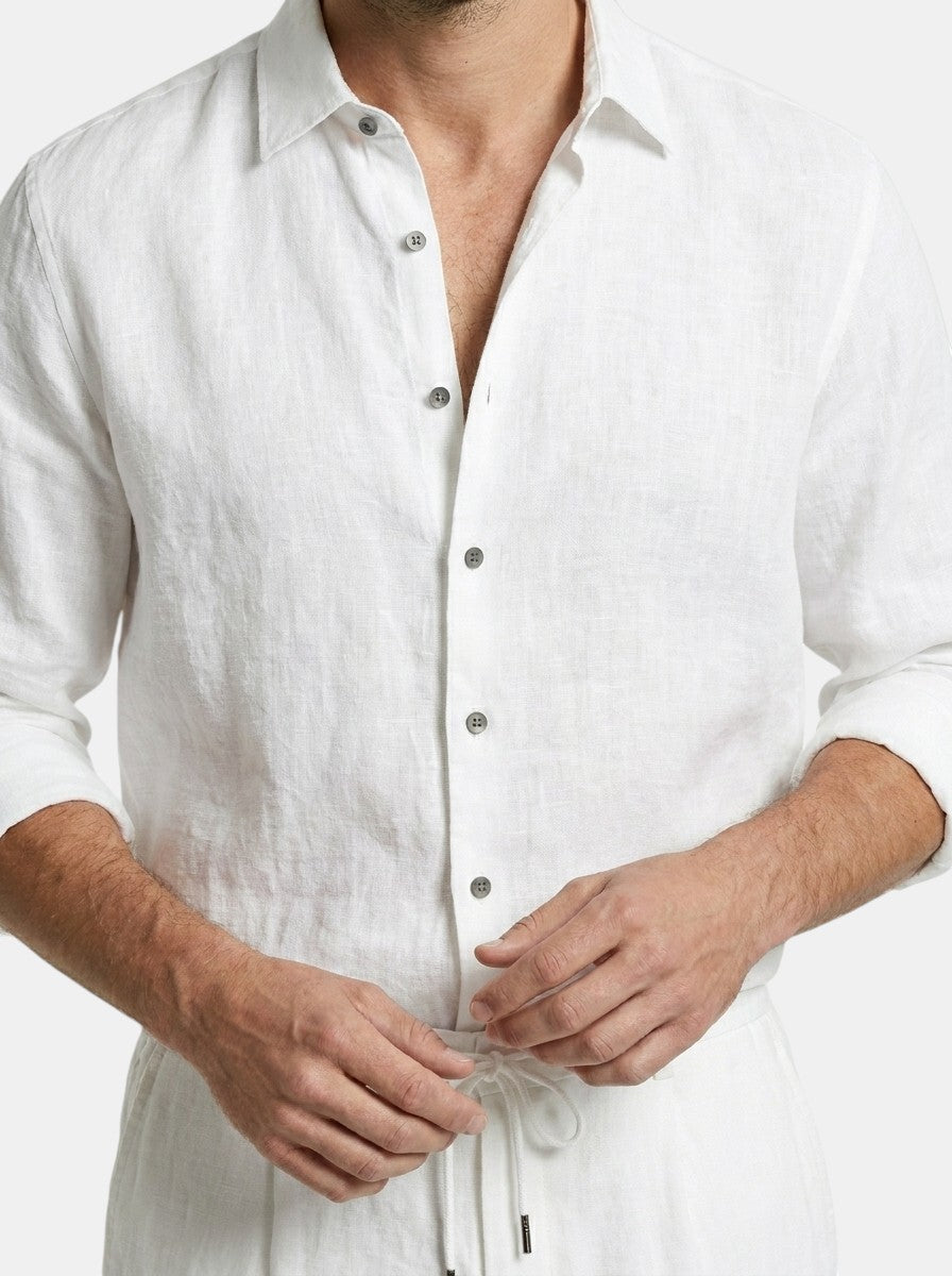 Mens Breathable Linen Two Piece Set | Relaxed Summer Beach Outfit 10