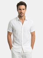 Chemise ajustée pour homme en mélange de coton | Tenue décontractée moderne pour toutes les occasions