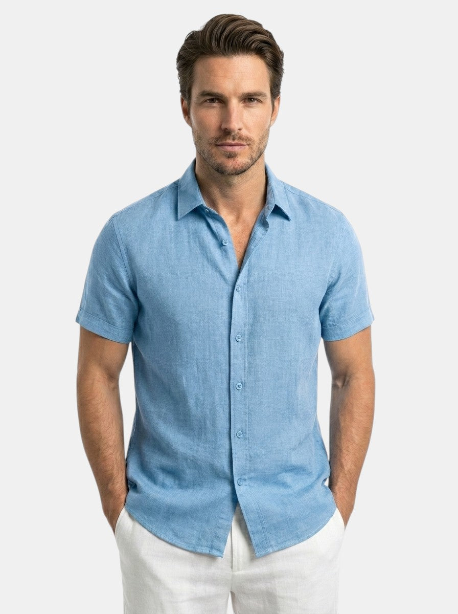 Men's Cotton Blend Fitted Shirt | Modern Casual Wear for All Occasions