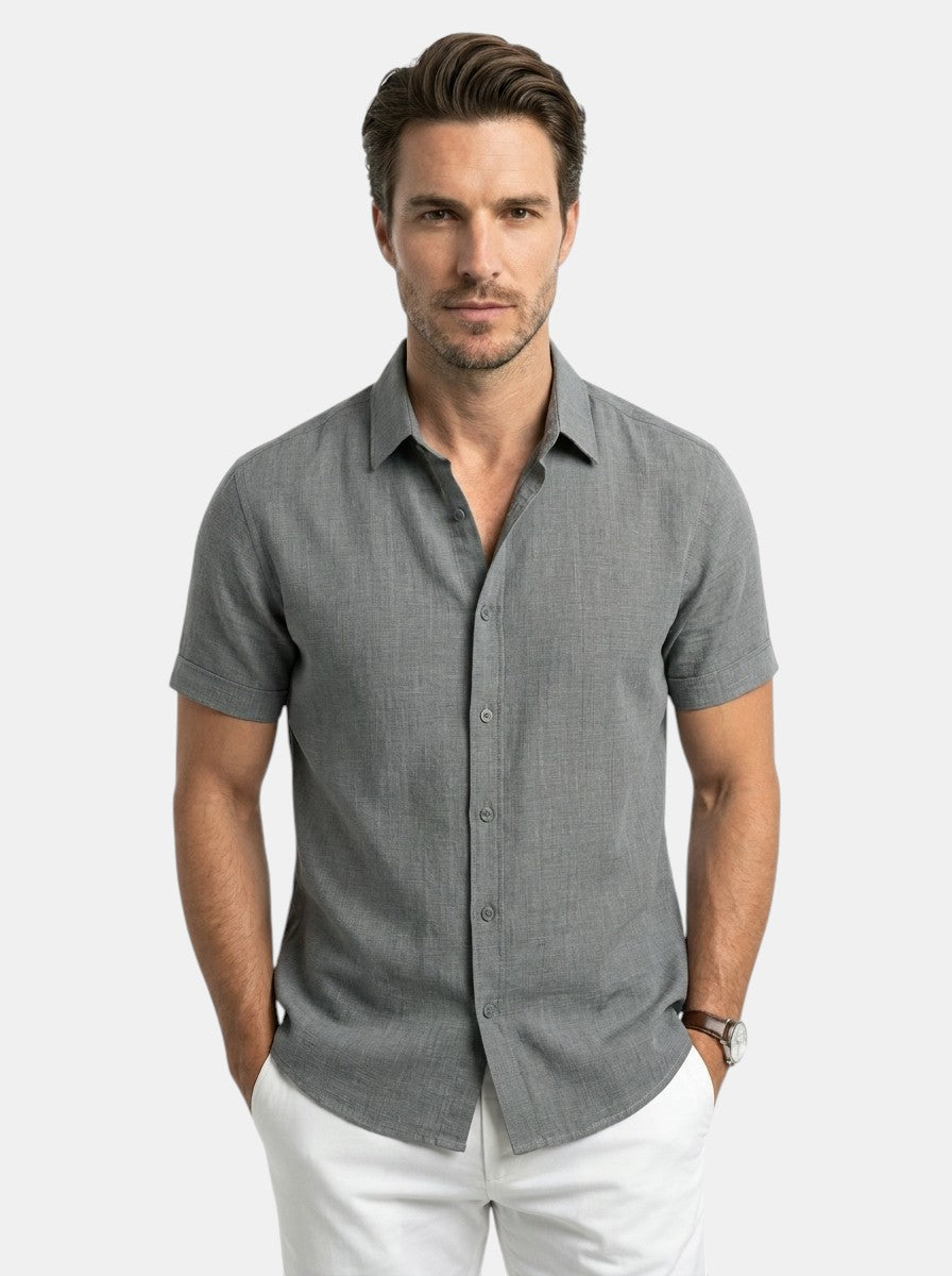 Men's Cotton Blend Fitted Shirt | Modern Casual Wear for All Occasions