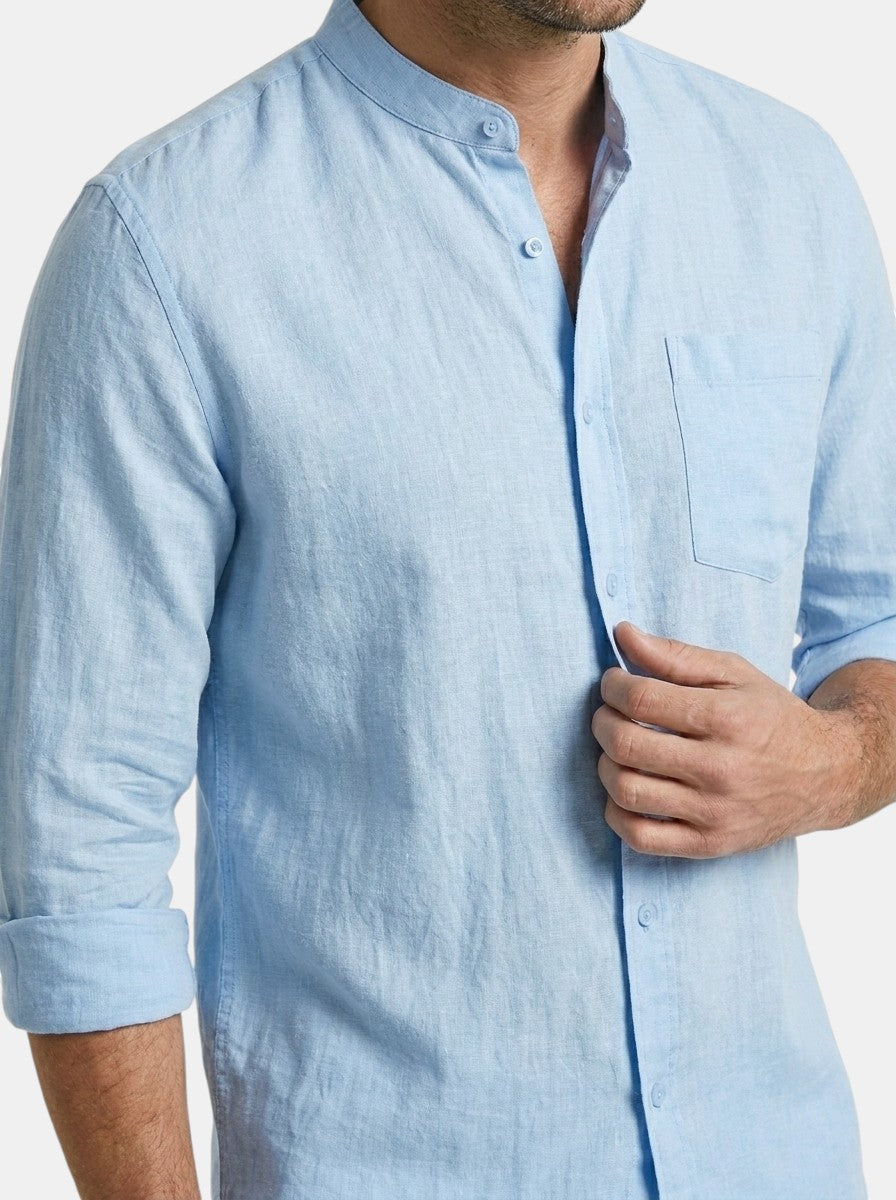 Mens Lightweight Cotton Summer Set | Stylish Button-Up Shirt and Relaxed Fit Shorts 9