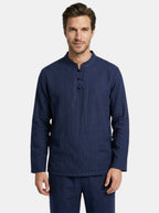 Mens Lightweight Linen Blend Two-Piece Set | Casual Relaxed Fit Outfit for All Seasons 6