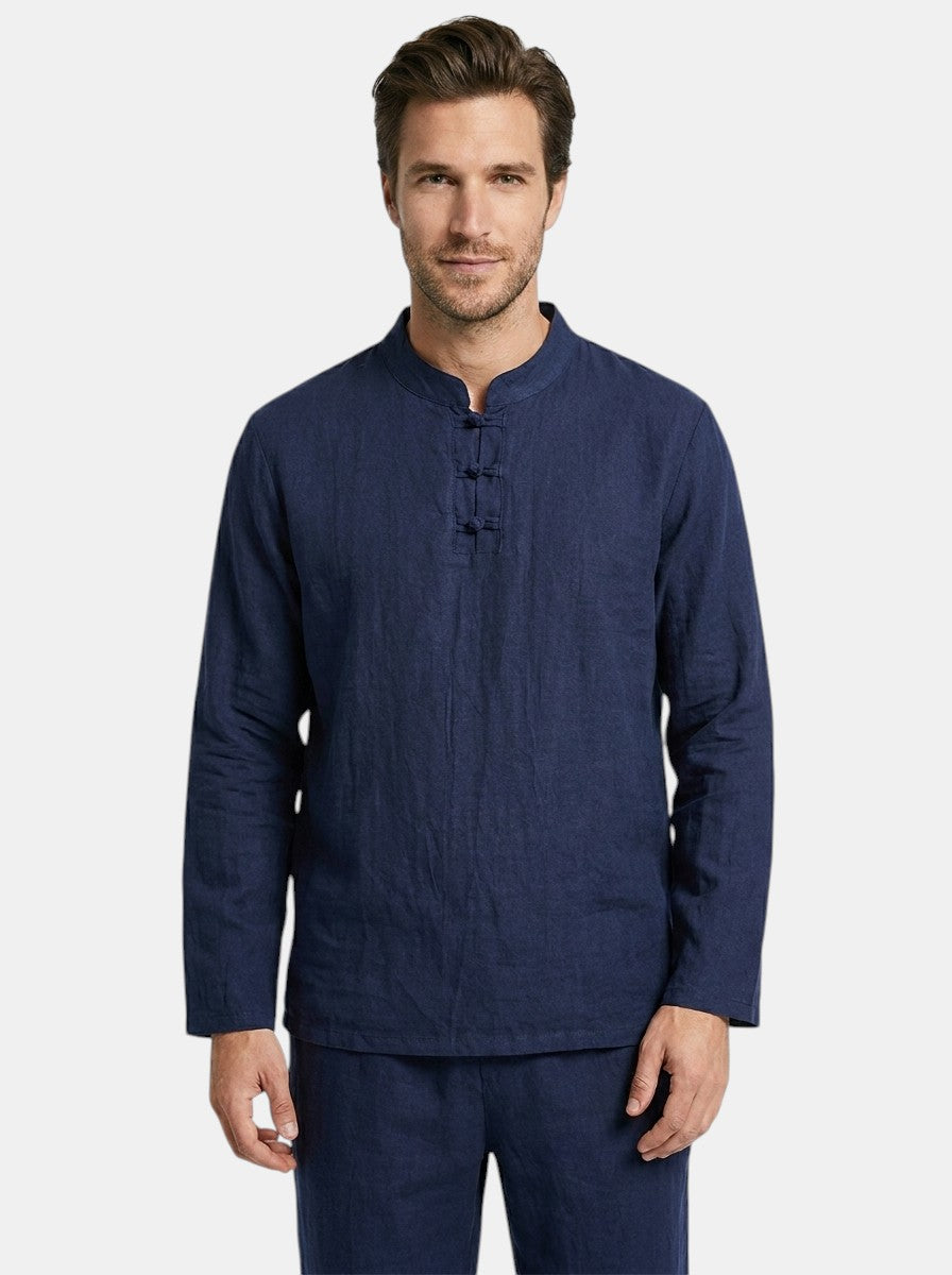 Mens Lightweight Linen Blend Two-Piece Set | Casual Relaxed Fit Outfit for All Seasons 6