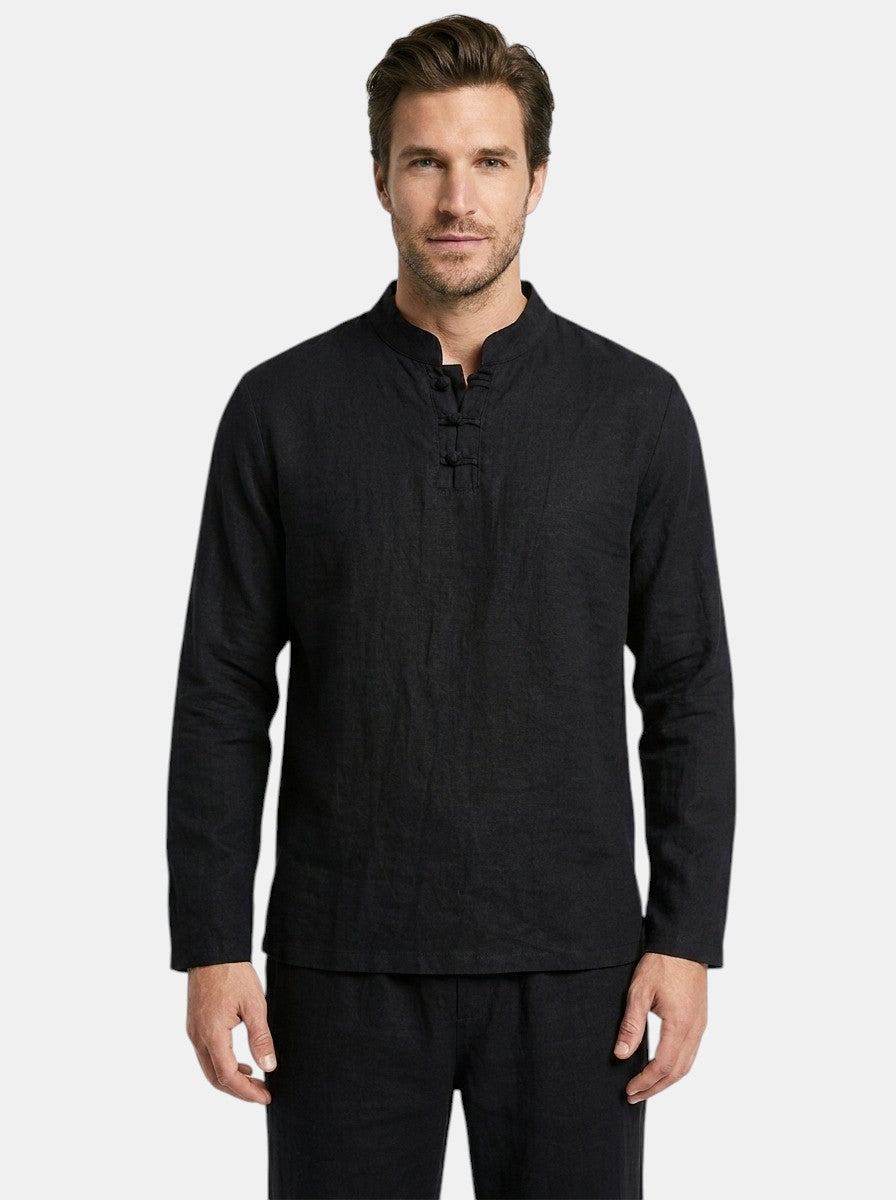 Mens Lightweight Linen Blend Two-Piece Set | Casual Relaxed Fit Outfit for All Seasons 8