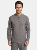 Mens Lightweight Linen Blend Two-Piece Set | Casual Relaxed Fit Outfit for All Seasons 4