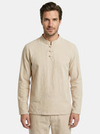Mens Lightweight Linen Blend Two-Piece Set | Casual Relaxed Fit Outfit for All Seasons 2