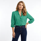 Sophia | Elegant Plus Size Blouse for Women with Stylish Ruching 6