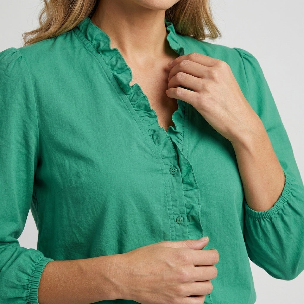 Sophia | Elegant Plus Size Blouse for Women with Stylish Ruching 7