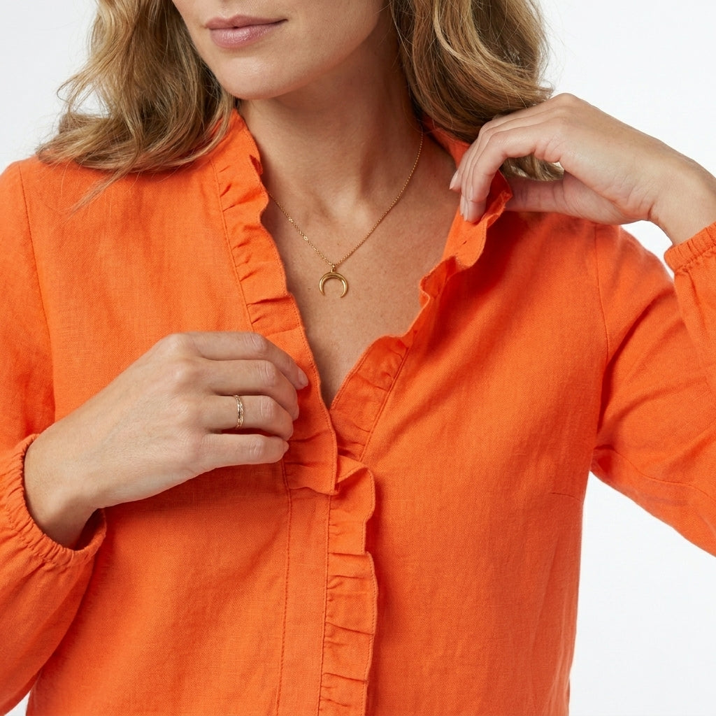 Sophia | Elegant Plus Size Blouse for Women with Stylish Ruching 3