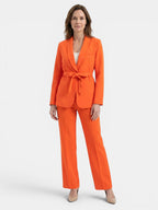 Mia | Ensemble blazer féminin chic et ajusté avec pantalon à jambes larges