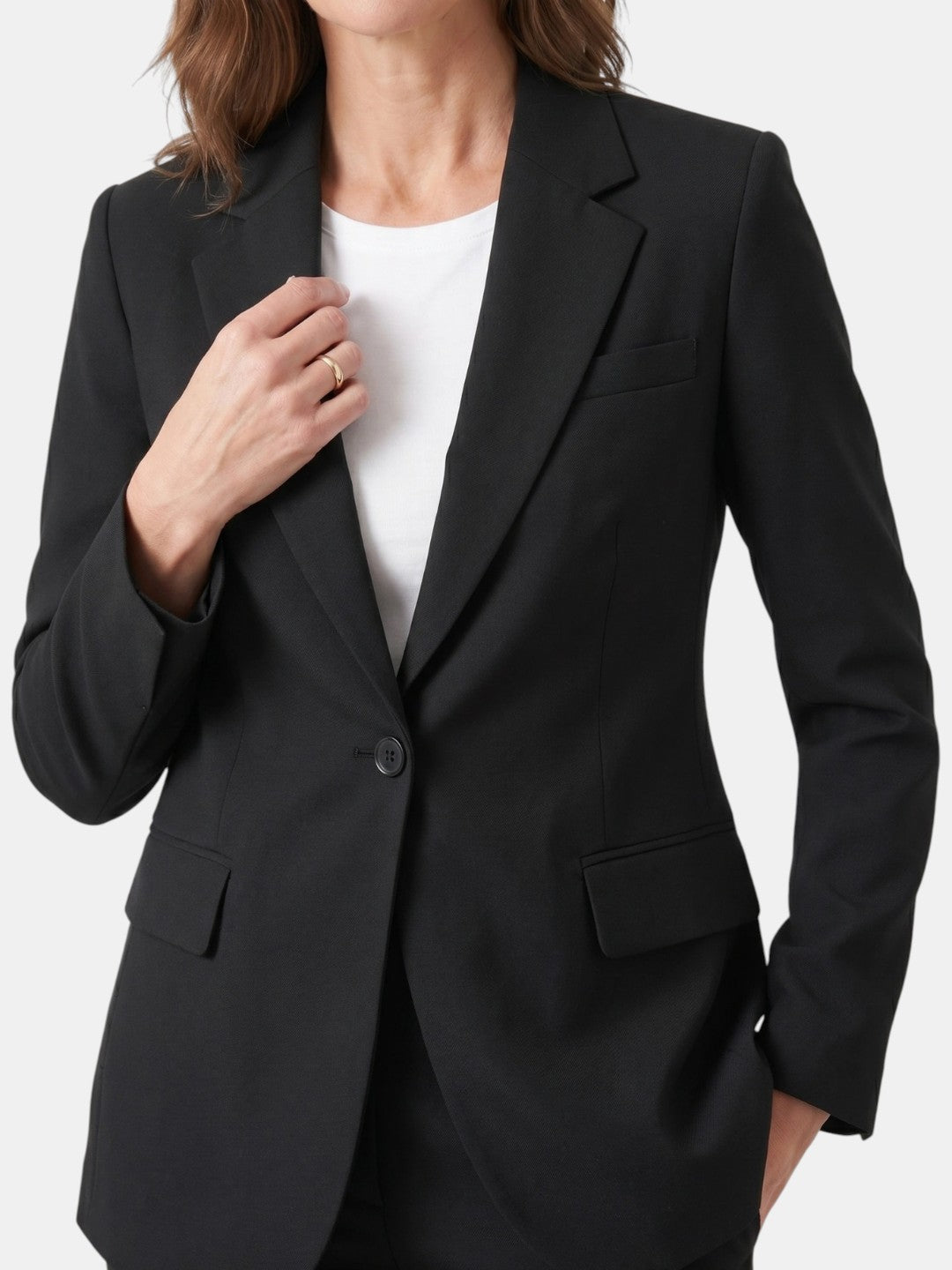 Mia | Stylish White Suit Women's Blazer and Trousers Set