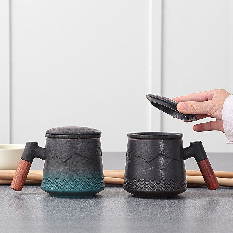 Mug infuseur zen – Relief montagne