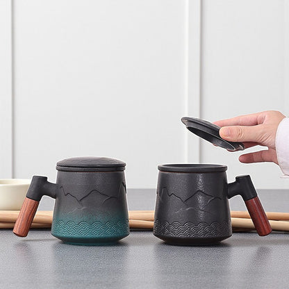 Mug infuseur zen – Relief montagne