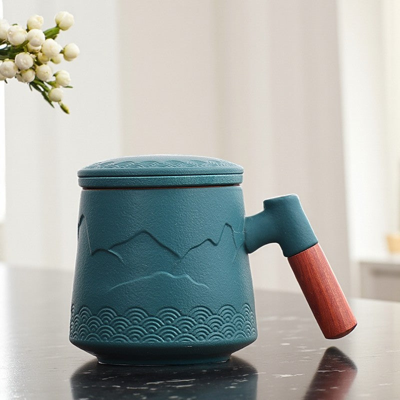 Mug infuseur zen – Relief montagne