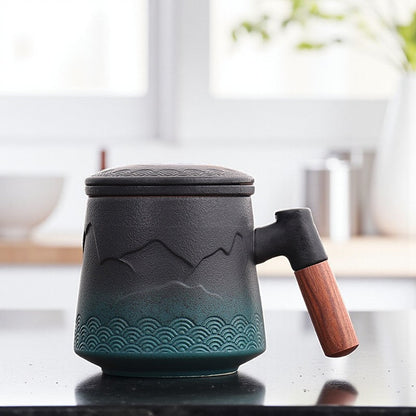 Mug infuseur zen – Relief montagne