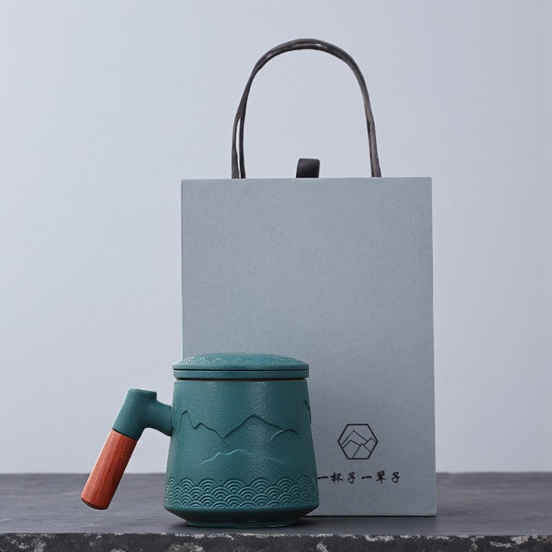 Mug infuseur zen – Relief montagne