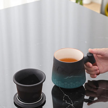 Mug infuseur zen – Relief montagne