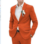 Men's Relaxed Linen Suit | Elegant Two-Piece Summer Wedding Attire