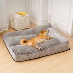 Orthopaedic Calming Dog Bed with Washable Cover & Non-Slip Base