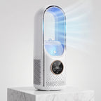 Portable Air Cooling Fan with Humidifier, 6 Speeds and Touch Display for Home