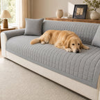 Quilted Sofa Cover for Pets with Non-Slip Design and Easy-Care Finish