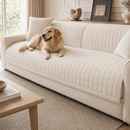 Quilted Sofa Cover for Pets with Non-Slip Design and Easy-Care Finish