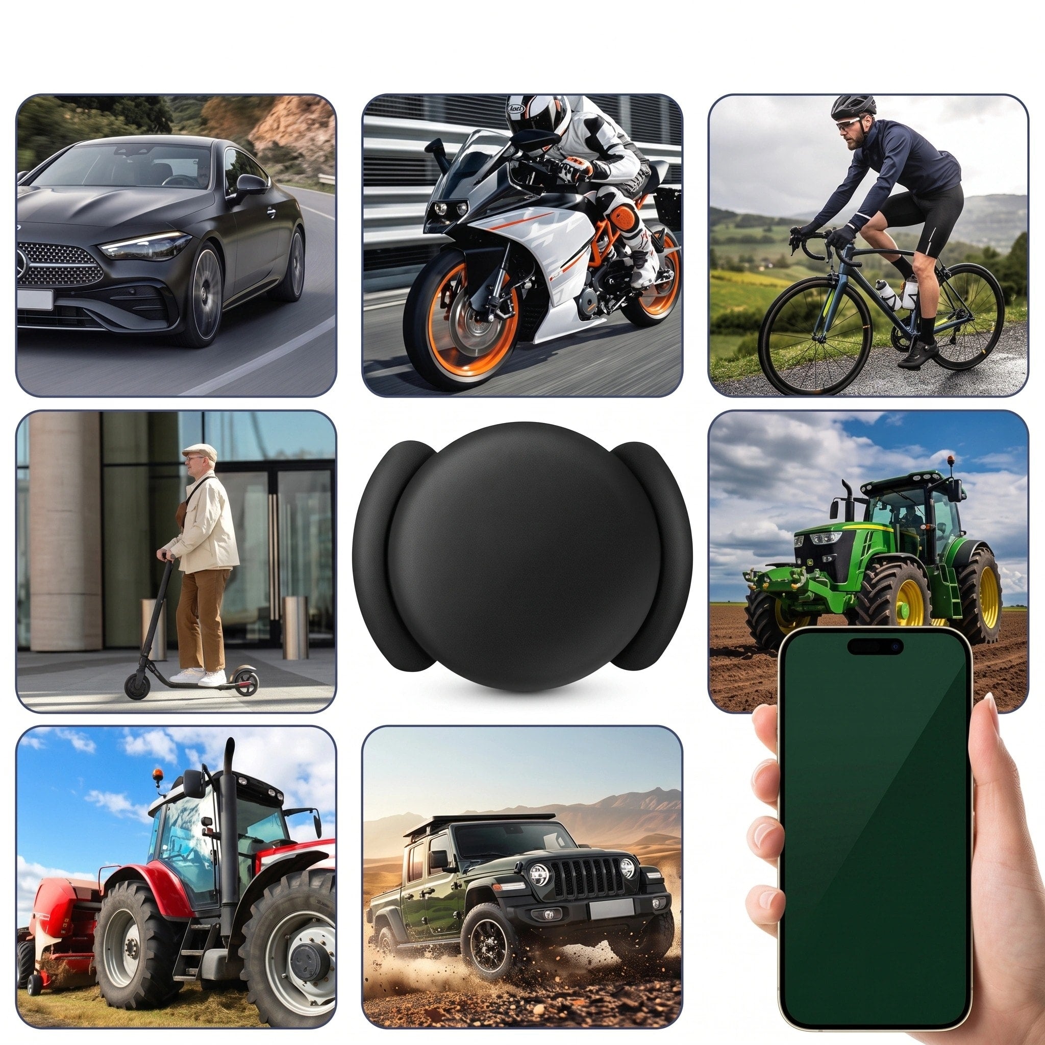 Traceur GPS magnétique rechargeable pour véhicules avec suivi via application et sans abonnement