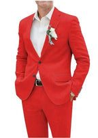 Men's Relaxed Linen Suit | Elegant Two-Piece Summer Wedding Attire