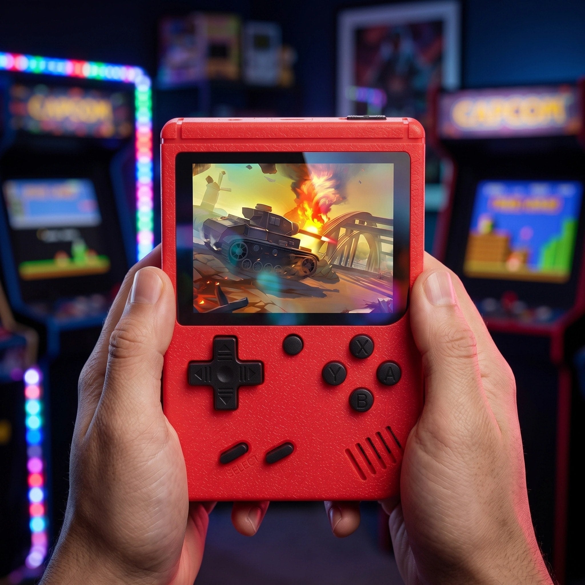 Console de jeu portable rétro avec plus de 400 jeux, écran LCD 3 pouces et sortie TV