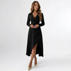 Sophia | Elegant Asymmetric Midi Dress for Women 2