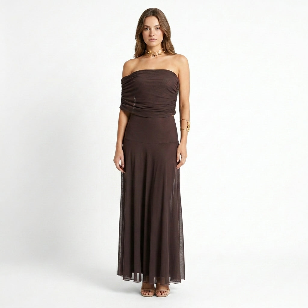 Sophia | Elegant Off-Shoulder Maxi Dress for Women 4